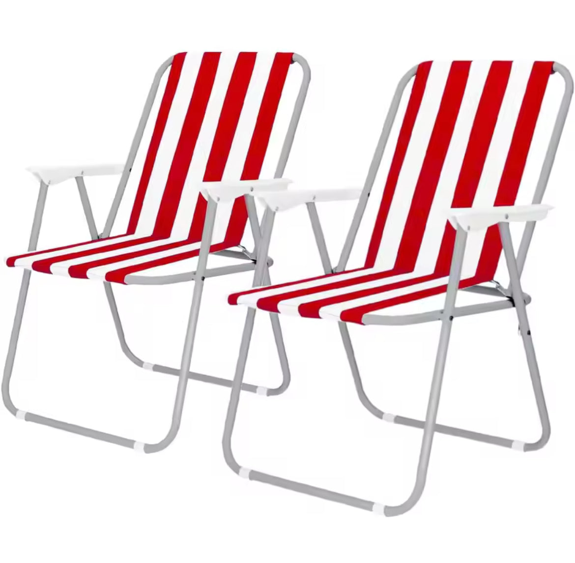 2 Sillas de Playa Plegable silla de camping silla Tumbona Silla acampada playa portátil para Piscina Jardín Playa